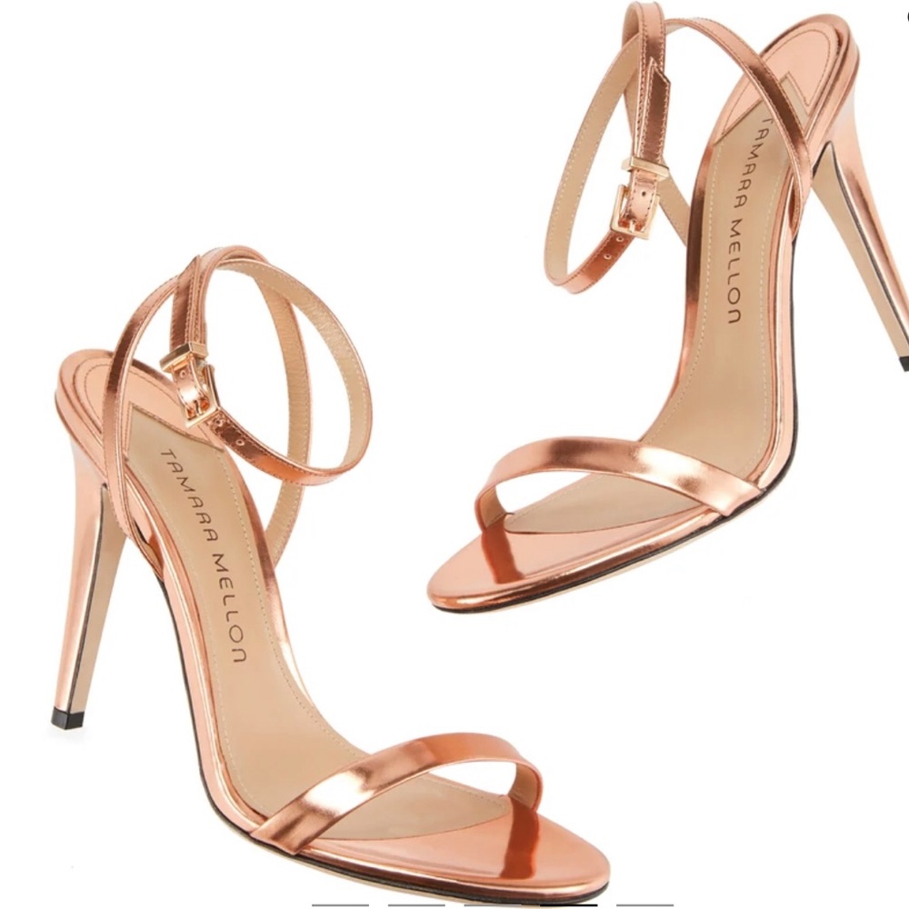 Preowned Rose Gold Tamara Mellon Heels
